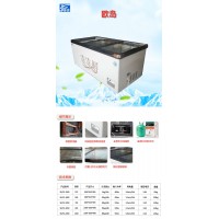 捷盛速凍柜平島歐島豪華圓弧組合柜上下移門組合柜雙面圓弧柜不銹鋼風幕柜